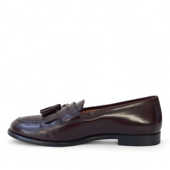 MEZLAN Kiltie Tassel Handcrafted Santander Loafer Calfskin Leather High Shine 8 - Picture 6 of 13
